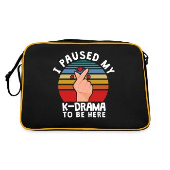 I paused my K-Drama to be here, KDrama - Sac Retro - noir/or - Dos