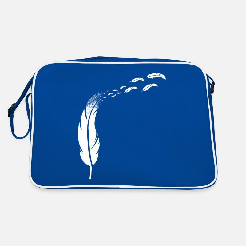 Feather headdress - flying feathers Retro Bag