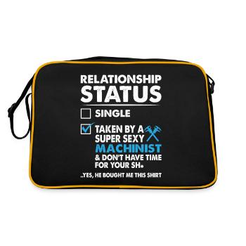 État de la relation pris par un machiniste super sexy - Sac Retro - noir/or - Dos