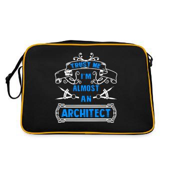 Architecte Faites-moi confiance, je suis un architecte - Sac Retro - noir/or - Dos