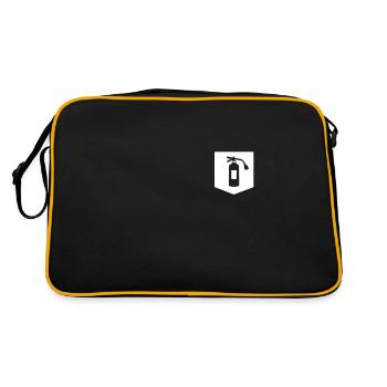 Extincteur d'incendie - Sac Retro - noir/or - Dos