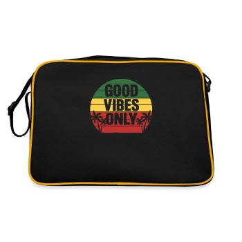 Rasta Rastafarian Reggae Jamaica Ragga Gift - Sac Retro - noir/or - Dos