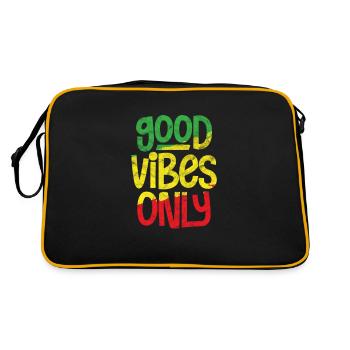 Rasta Rastafarian Reggae Jamaica Ragga Gift - Sac Retro - noir/or - Dos