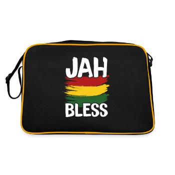 Rasta - Retro Tasche - Schwarz/Gold - Hinten