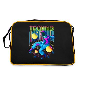 Techno space - Retro Bag - black/gold - Back