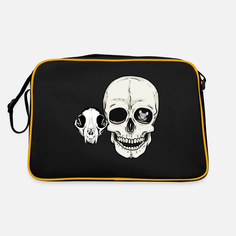 Halloween Bone Skull Cat Human Mouse Retro Bag