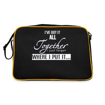 J'ai tout ensemble, j'ai juste oublié où je l'ai mis - Sac Retro - noir/or - Dos