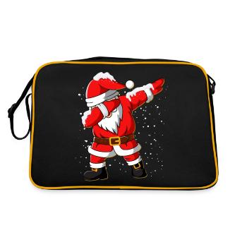 Dabbing Santa Claus Christmas - Sac Retro - noir/or - Dos