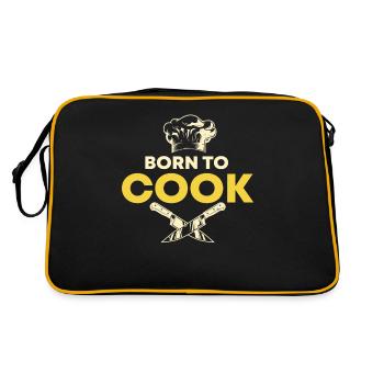Born To Cook Hobby Chef Chef Kitchen - Retro Bag - black/gold - Back
