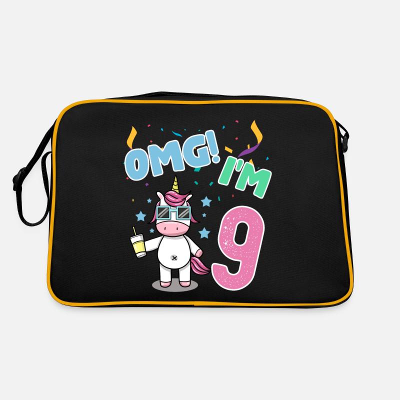 OMG I AM 9 Retro Tasche