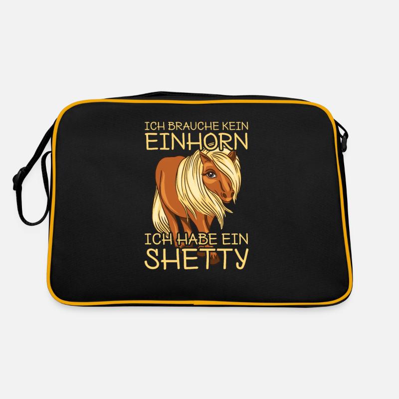 Shettypony Shetty Poney Shetland Sac Retro