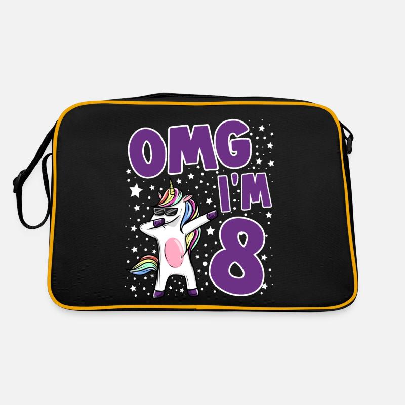 OMG I AM 8 Retro Tasche