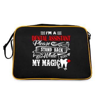 Dental Assistant I'm A Dental Assistant - Retro Bag - black/gold - Back