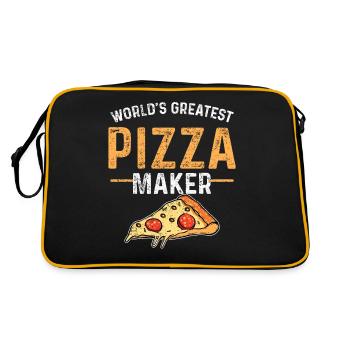 Pizza maker - Retro Bag - black/gold - Back