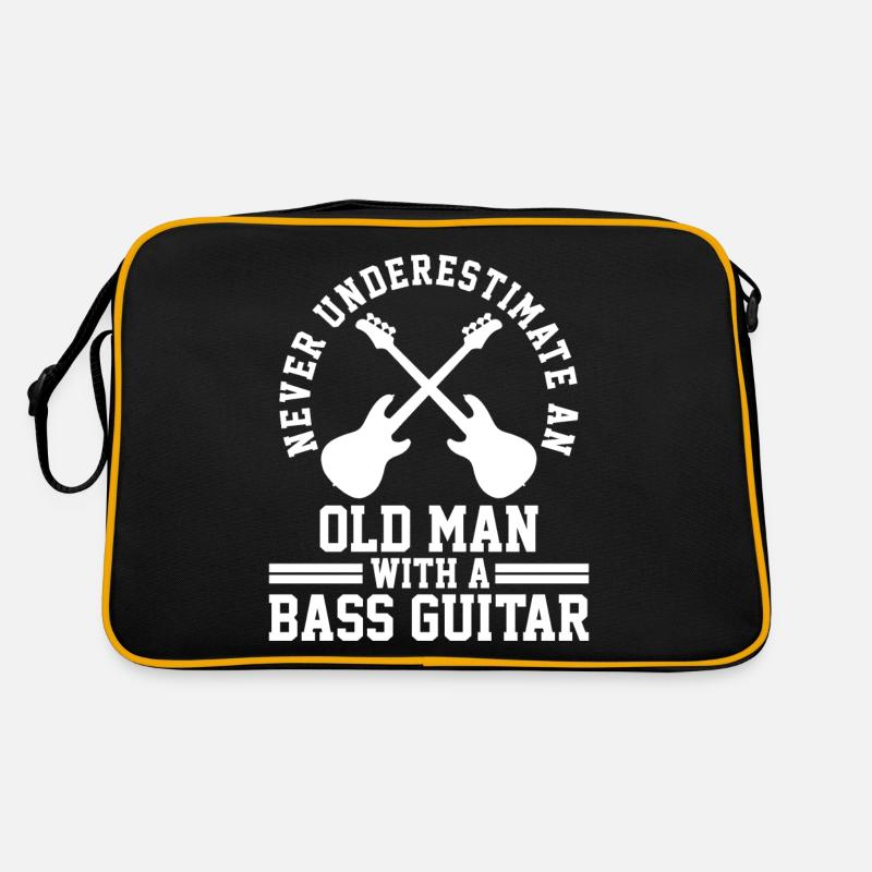 Guitare basse - Sac Retro - noir/or