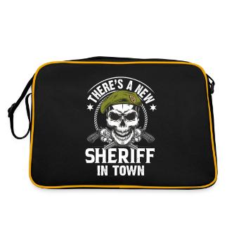 Sheriff town revolver pistol brand - Retro Bag - black/gold - Back