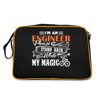 Ingénieur Je suis un ingénieur - Sac Retro - noir/or - Dos