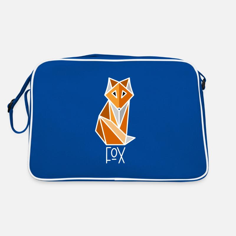 Fuchs Low Polygon - Geometrisch, Minimalistisch Retro Tasche