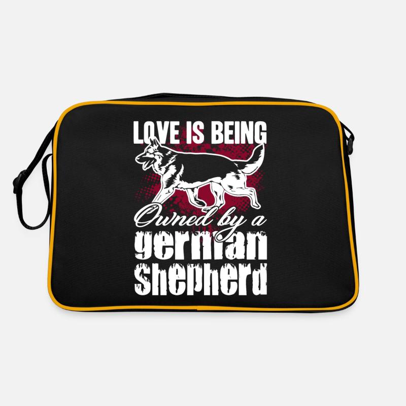 German Shepherd Owned By German Shepherd Retro Bag