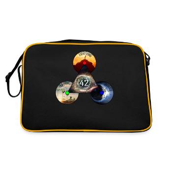 La réponse à tout est 42! - Sac Retro - noir/or - Dos