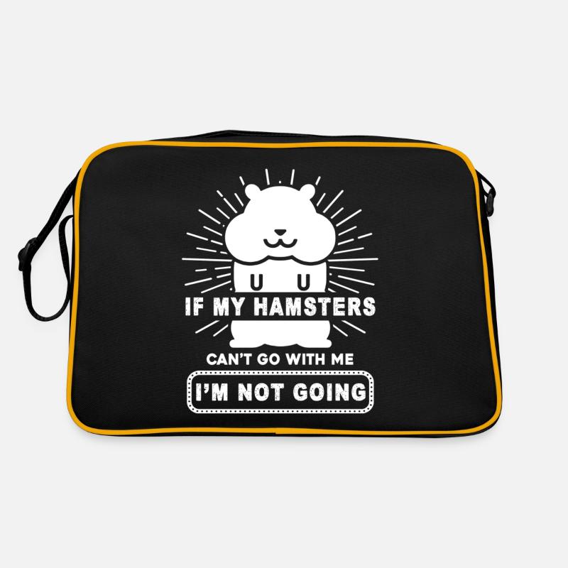 Hamster si mon hamster ne peut pas m'accompagner Sac Retro