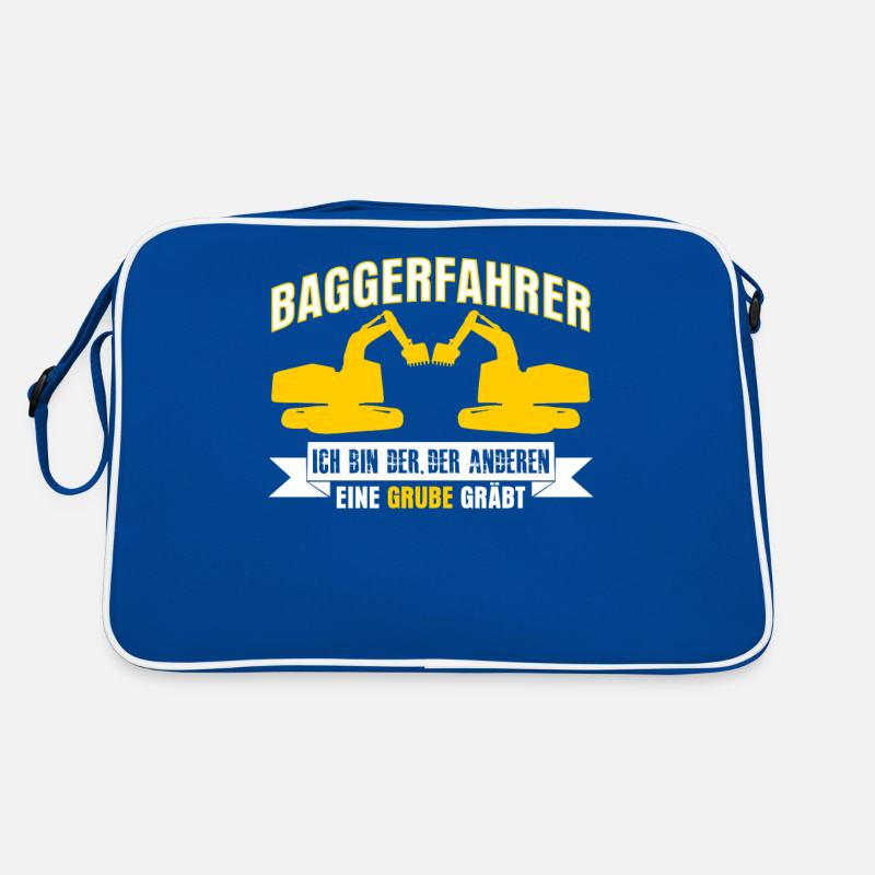Excavator driver funny saying with pit Retro Bag