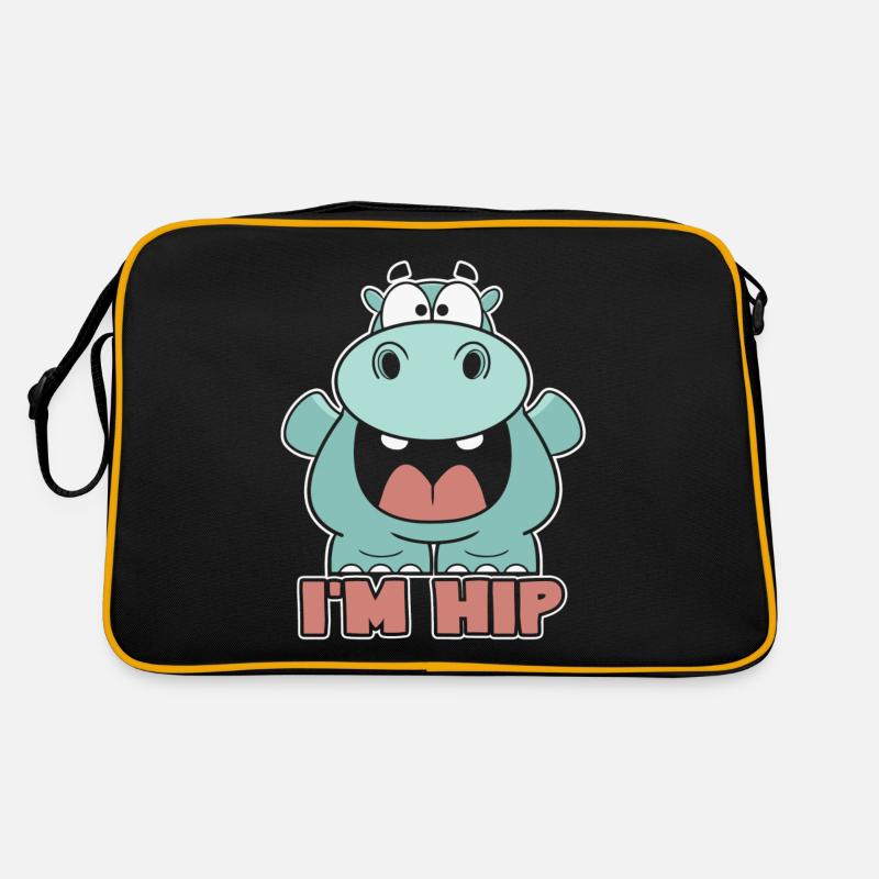 Hippo Cute Hippo Retro Bag