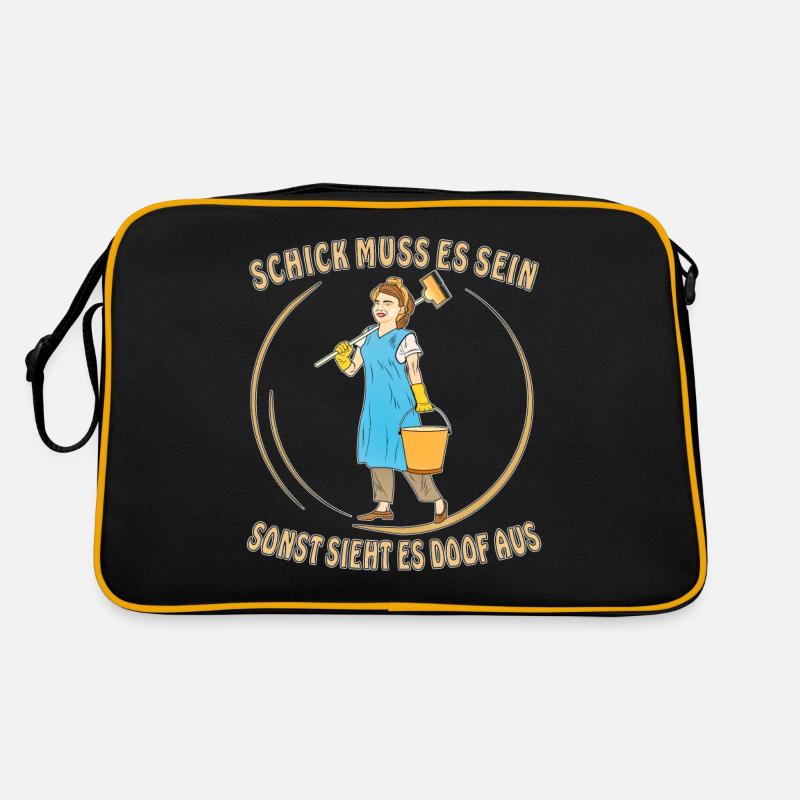 FRAU PUTZEN SCHICK MUSS ES SEIN Retro Tasche
