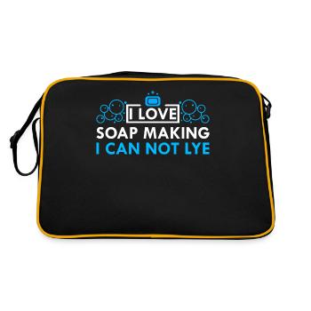 Soap Make Soap Maker Soap Maker Gift - Retro Bag - black/gold - Back