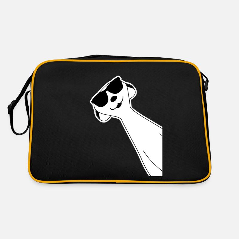 Erdmännchen lustig mit Sonnenbrille Retro Tasche