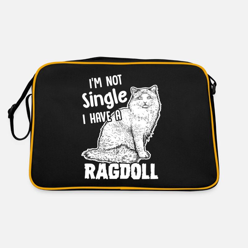 Ich bin nicht Single Ich habe eine Ragdoll Retro Tasche