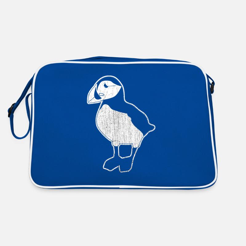 Puffin puffin cute bird Retro Bag