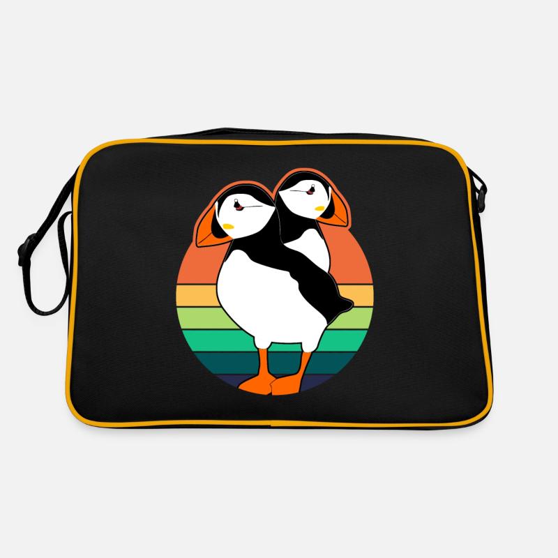 Puffin Perroquets Oiseaux rétro Sac Retro