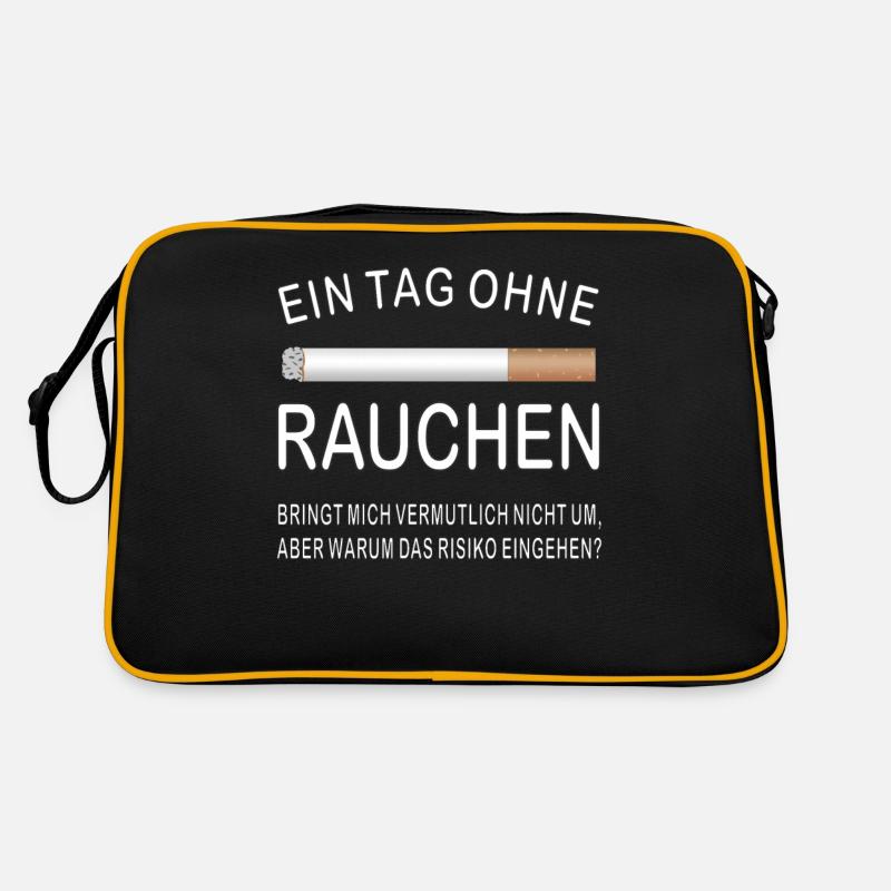ZIGARETTE EIN TAG OHNE RAUCHEN Retro Tasche