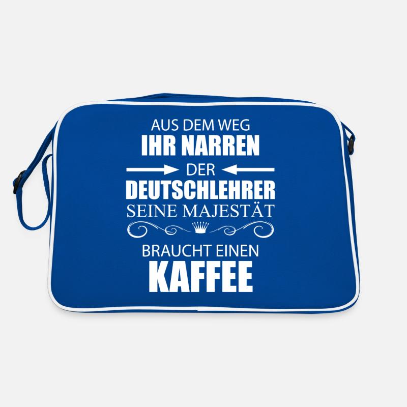 Deutschlehrer Kaffee Spruch Geschenk Lehrer Lustig Retro Tasche