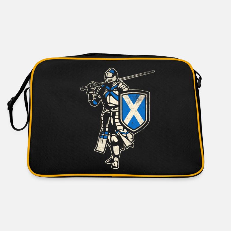 Schottischer Ritter Retro Tasche