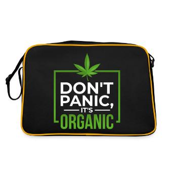 Nes Panic Its Organic Cannabis Cadeau - Sac Retro - noir/or - Dos