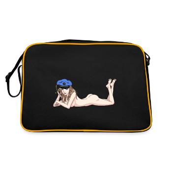 Maritime Kapten sexy fille marin ahoy - Sac Retro - noir/or - Dos