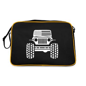 4x4 américain cadeau - Sac Retro - noir/or - Dos