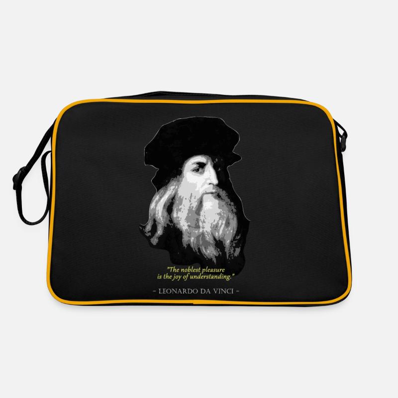 Leonardo Da VinciZitat Retro Tasche