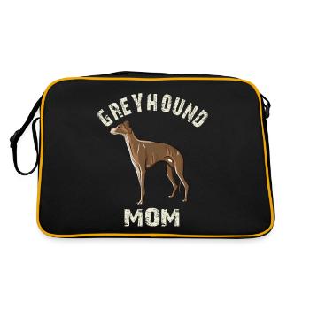 Maman lévrier - Sac Retro - noir/or - Dos