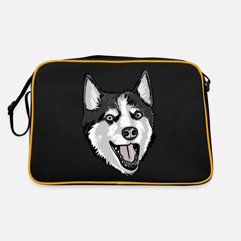 Husky drôle Sac Retro