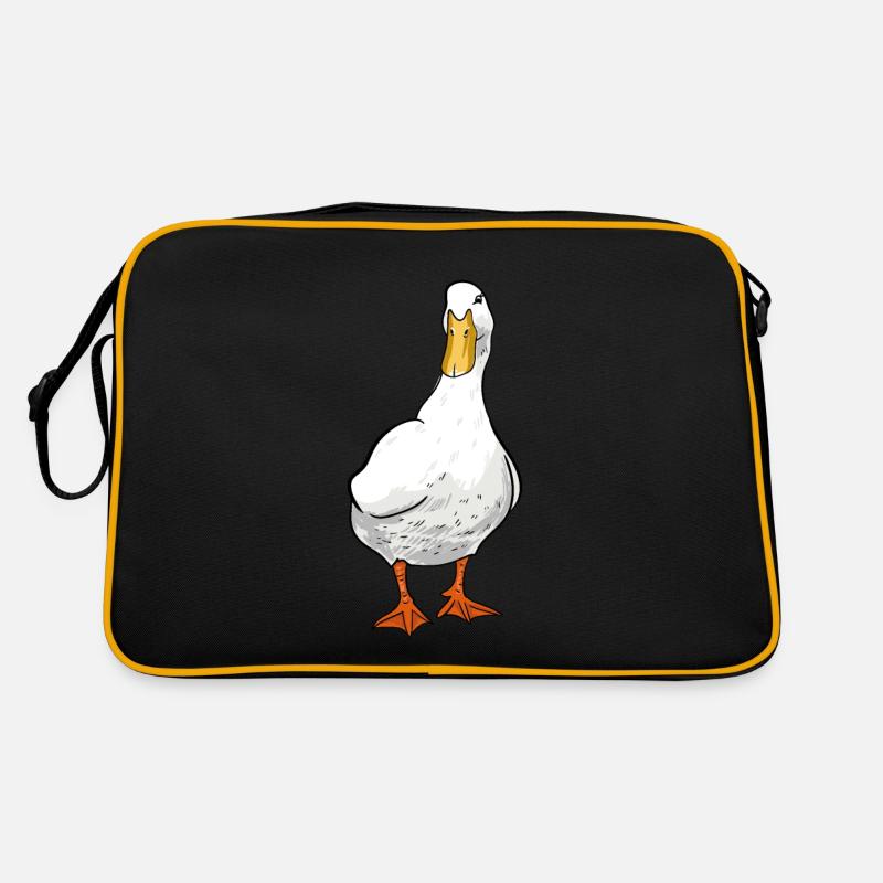 Ente - Retro Tasche - Schwarz/Gold