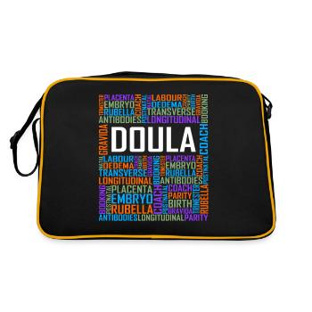 Doula Words - Retro Bag - black/gold - Back