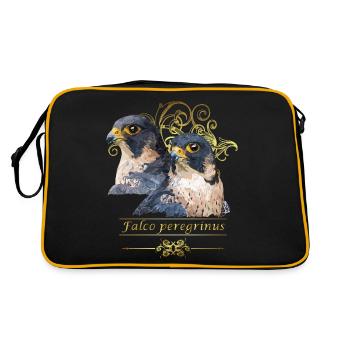 Le faucon pèlerin - Sac Retro - noir/or - Dos