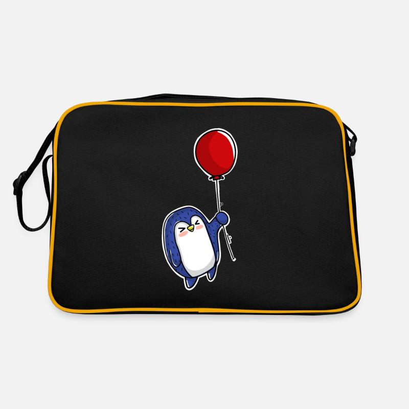 Pinguin Ballon Retro Tasche