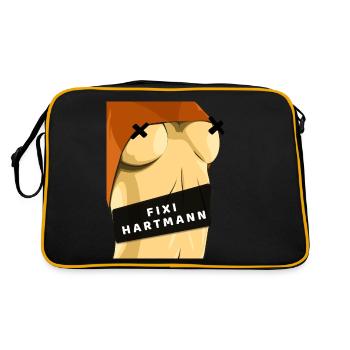 FIXIHARTMANN - Retro Tasche - Schwarz/Gold - Hinten