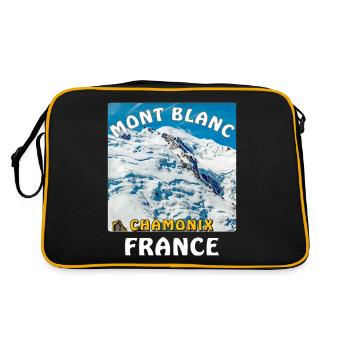 MONT BLANC CHAMONIX FRANCE - Retro Bag - black/gold - Back