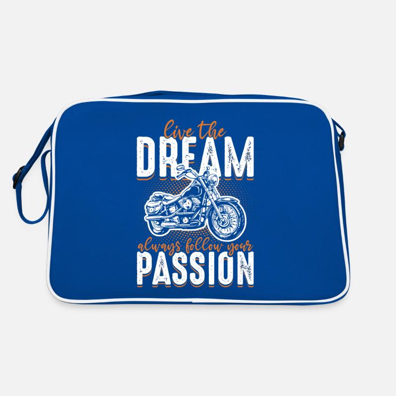 Motorrad Traum Retro Tasche