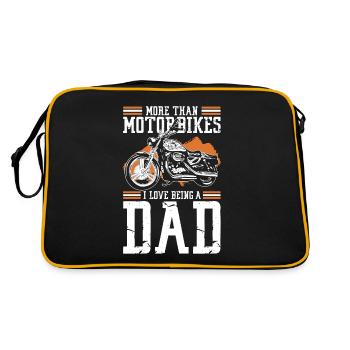 Moto Dad Papa - Sac Retro - noir/or - Dos
